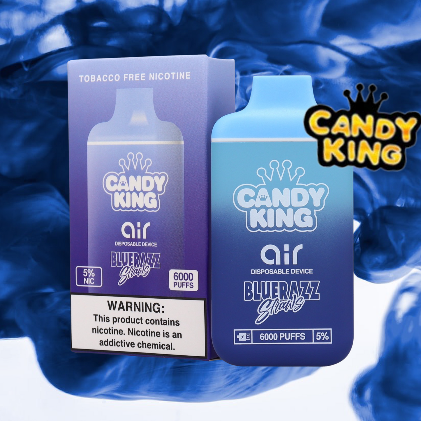 CAndy King Blue razz Straws
